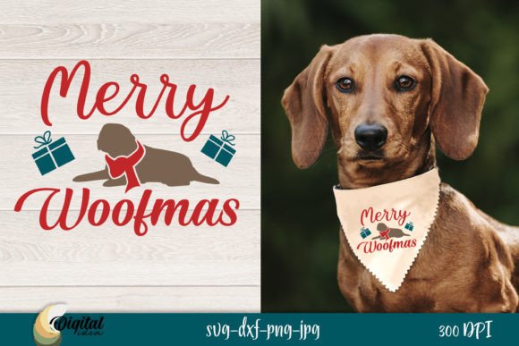 Merry Woffmas Graphics for Crafts and Creative Projects