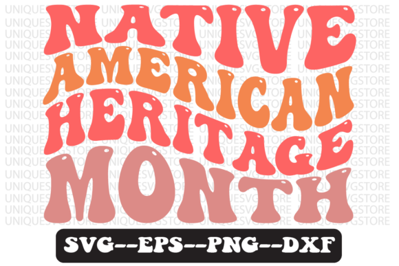 Native American Heritage Month Retro Svg for Crafts and Graphics