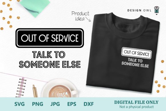 Out of Service SVG for Crafts and Graphics