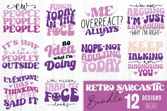 Sarcastic Bundle: A Graphic Design Asset for Crafts and Local Branding